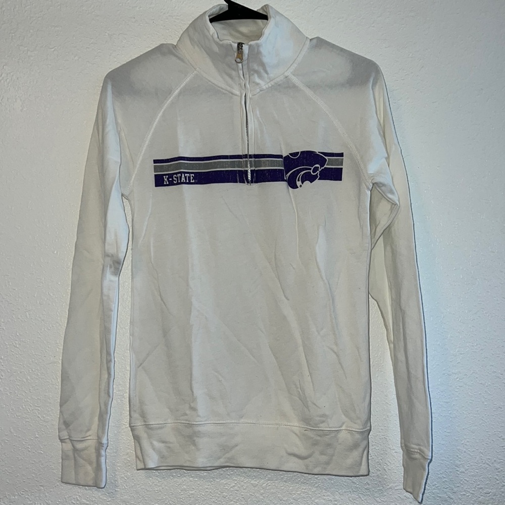 Kansas State University K-State Kstate white light weight sweater Small